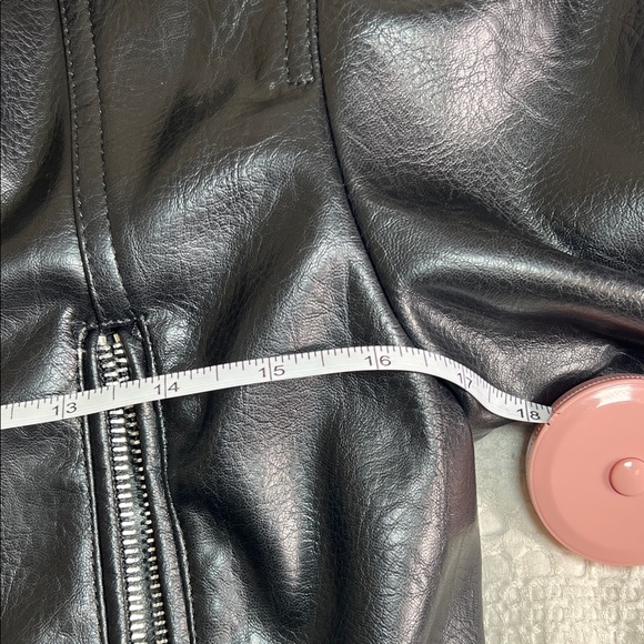 Zara Sleek Black Biker Jacket size XS - Picture 6 of 10